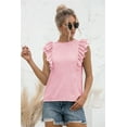 thumbnail image 2 of Sweet Soft Petal Ruffle Sleeveless Summer Blouse, 2 of 4