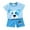 Blue, variant on Penkiiy Baby Boy Summer Clothes Printed Short Sleeve T-Shirt Tee Tops + Causal Shorts Cute Toddler Vacation Outfit Blue for 6-9 Months