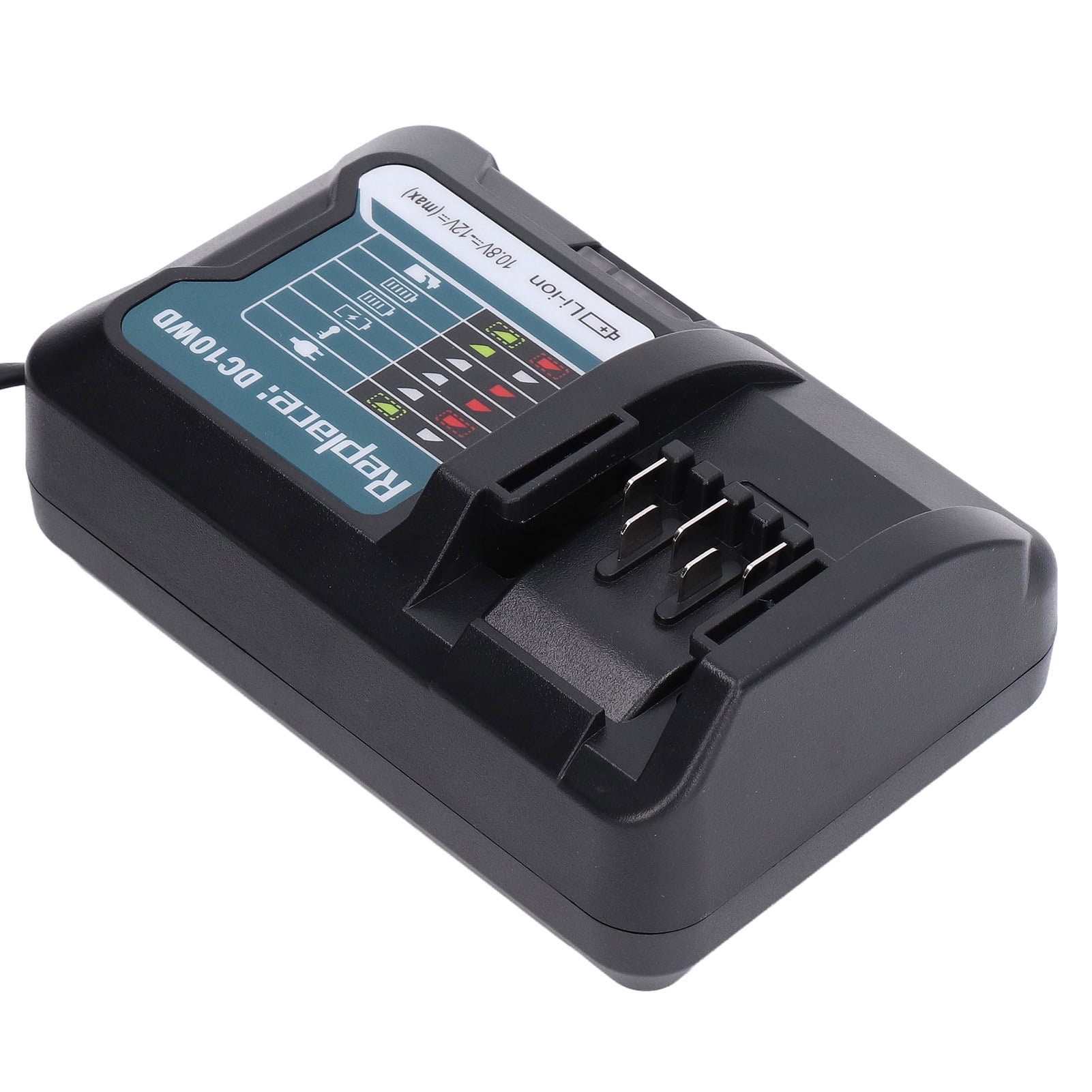 Universal Lithium Battery Charger 100 240V Input for DC10LB DC10WD DC10WC Durable Fast Charging with LED Indicator Overcharge Short Circuit Protection Ideal for DIY Professional Use Walmart
