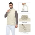 thumbnail image 4 of Off Road Ventures Mens Fleece Vest Lightweight Outerwear Zip Up Golf Running Sleeveless Vest With Pockets for Hiking Travel, 4 of 8