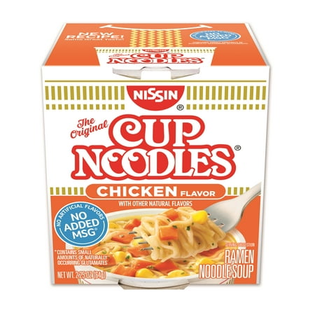 Nissin 2.25 oz Family Pack Chicken Flavor Noodles, Pack of