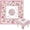 Pink Flowers, variant on Chinoiserie Mahjong Table Cloth - 55" x 55" Mahjong Tablecloth Tablecloth Table Cloth Covers, Stain Resistance Polyester Table Covers for Kitchen Din