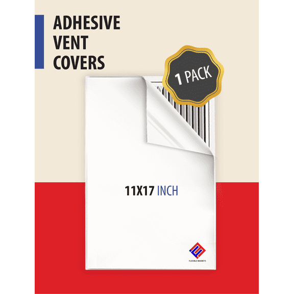 Adhesive Vent Cover. AC Vent Deflector Perfect for HVAC in RV or Home - 11" x 17" (1 Pack)
