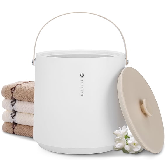 20L Towel Warmer Bucket 350W Fast Heating,Towel Warmer with 15/30/45/60min Timer Settings & Led Display for Bathroom/ Spa/ Home Use,Fits Up to Two 40"X70" Oversized Bathrobe