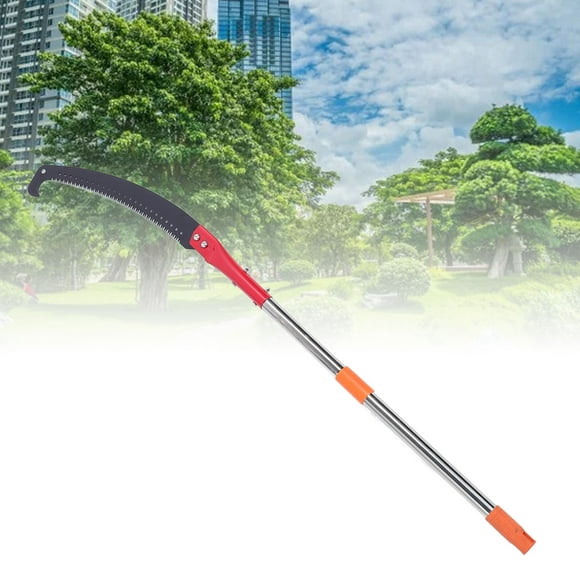 High Branches Tree Trimming Tool, High Sharpness Manual Tree Pole Pruner 142.1in Stainless Steel Efficient for Patio