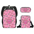 thumbnail image 1 of Bolso escolar Barbies, conjunto de tres piezas, bolso para bolígrafos de una sola capa de poliéster, bolso de hombro pequeño, mochila para niñas, inicio de temporada escolar para estudiantes, 1 of 5