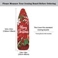 thumbnail image 5 of Renewold Merry Christmas Red Ironing Board Cover with Stretchable Edge Universal Fit Soft Polyester Spandex Fabric Iron Board Cover for Christmas Decor, 55" x 16", 5 of 5