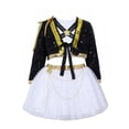 thumbnail image 2 of Halloween Pop Star Stage Cosplay Costume for Girls, Fancy Popular Singers Idol Stage Halloween Costume Outfit Set, Birthday Party Dress for Role Play Stage, 130, 2 of 9