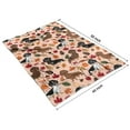 thumbnail image 4 of Fall Dachshund and Pumpkin Blanket,Comfortable Soft Flannel Throw Blanket,All Season,Warm Lightweight Blankets for Sofa Bed Couch Living Room Chair,40"x50"(100x130cm), 4 of 4