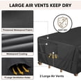 thumbnail image 5 of Outdoor Furniture Covers Waterproof, Heavy Duty Oxford Patio Table Cover for Outdoor Table, Chair, Sofa, Desk (Black, 108"L x 82"W x 28"H), 5 of 6
