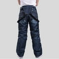 thumbnail image 6 of Iugvhana Men's Waterproof Snow Ski Pants Insulated Warm Winter Outdoor Snowboard Bibs with Suspenders Dark Blue XL, 6 of 6