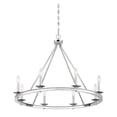 thumbnail image 4 of Traditional Eight Light Chandelier-Satin Nickel Finish Bailey Street Home 159-Bel-2893944, 4 of 5