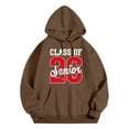 thumbnail image 3 of Senior 2026 Hoodies for Women Class Of 2026 Hoodie Graducation Hoodie with Pockets Hooded Sweatshirt Women Pullover, 3 of 5