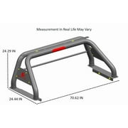 Black Horse CLASSIC Roll Bar Black Compatible with 19-24 Ram 1500 Excludes CLASSIC models-RB002BK