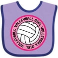 thumbnail image 3 of Inktastic Volleyball Girl Girls Baby Bib, 3 of 4