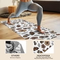 thumbnail image 4 of Butterfly Flower Leaf Pattern Hot Yoga Mat Towel Non Slip for Hot Yoga - Quick-Drying Yoga Mat Cover with 4 Corner Pockets with Travel Bag - Hot Yoga Towel Non Slip 74"x26", 4 of 6