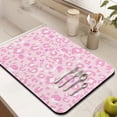 thumbnail image 3 of 2pcs Wave Leopard Print Coffee Maker Mat 4-Layer Heat-Resistant Counter Protector (Abstract Design), 3 of 5