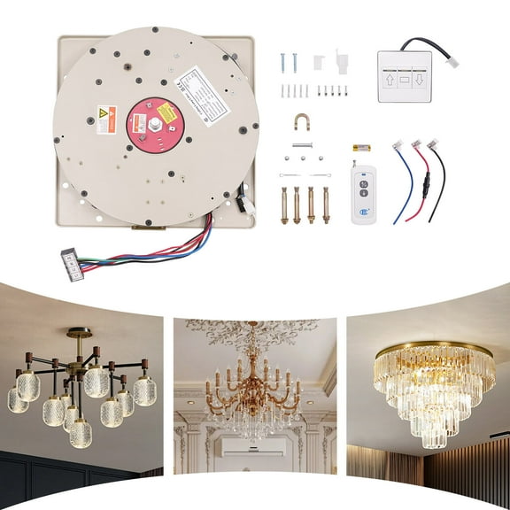 Miumaeov 16.4ft Electric Motor Villas Pendant Lamps Lifter Chandelier Hoist Lifter System 220lbs 110V