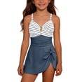 thumbnail image 4 of Piuwrlz Girl Swimsuits Kids Swimwear11 Years Kids Swimwear Beach Swimming Suit Blue Size 11 Years, 4 of 9