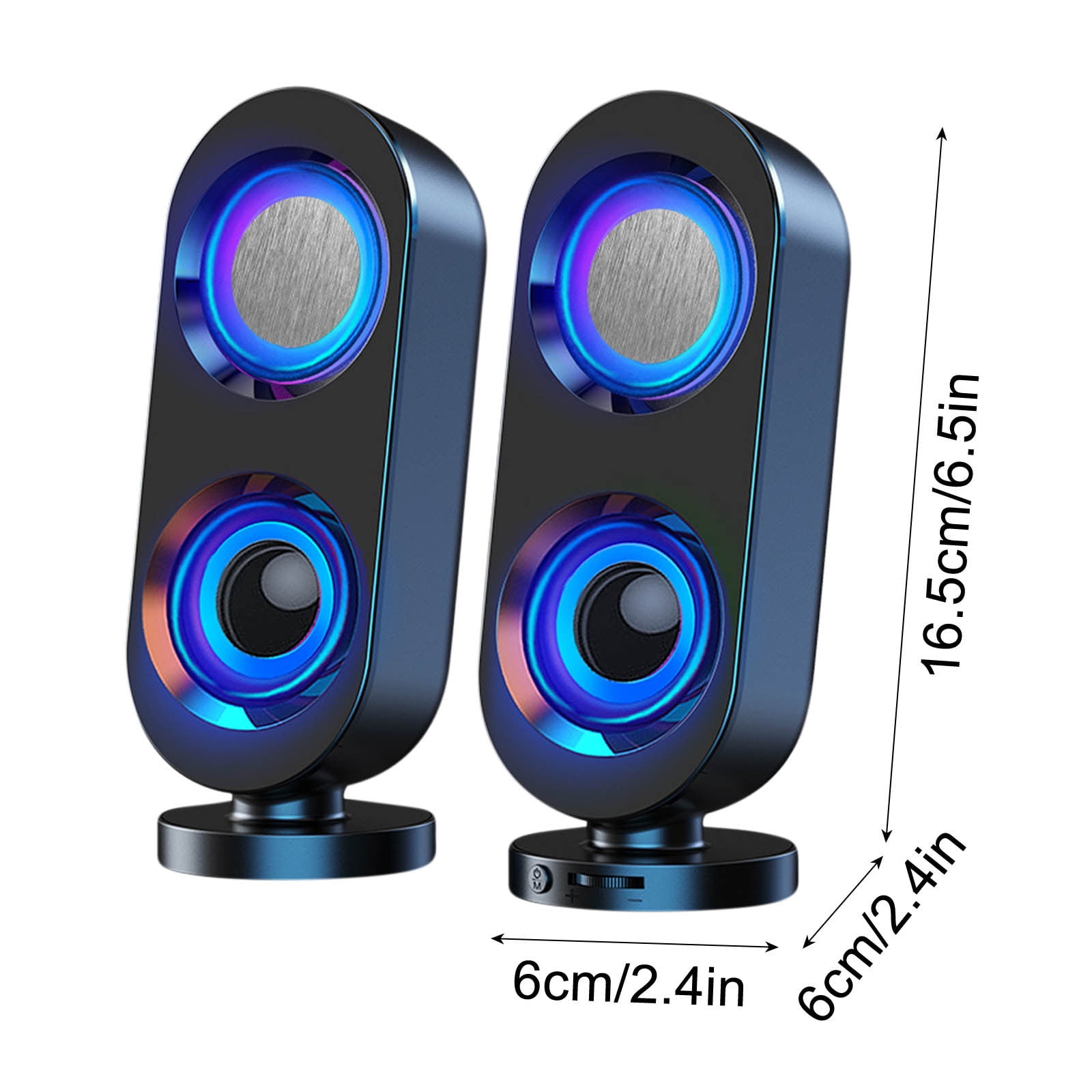 FNYOXU Bluetooth Speaker Desktop Game Computer Audio Desktop Home Mobile Phone Small Speaker Mini Subwoofer Wired USB High Volume