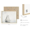 thumbnail image 3 of Haus and Hues Sailboat Wall Art - Vintage and Modern Framed Wall Art Collection, Nautical wall art, Landscape, and Antique Inspired Pieces for Every Room (8x10 Framed Beige), 3 of 6