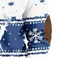 thumbnail image 3 of Men's Big & Tall Christmas Sweatshirt Half-Zip 3D Cartoon Graphic Sweatshirt Merry Christmas Pullover Xmas Holiday Party Tops, 3 of 5