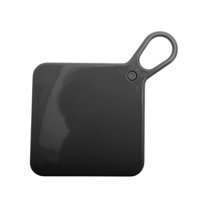 Unique Bargains 1 Pc Rotating Makeup Mirror for Vacation Travel Black Plastic Glass