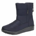 thumbnail image 2 of Bnwani Women Boots Footwear Thick Knee-High Fleece Warm Versatile Casual Retro Snow Boot Blue Size 7, 2 of 4