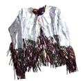thumbnail image 3 of Chaqueta con Borlas Salvador para Carnaval y Fiestas Manga Larga Oscura, 3 of 9