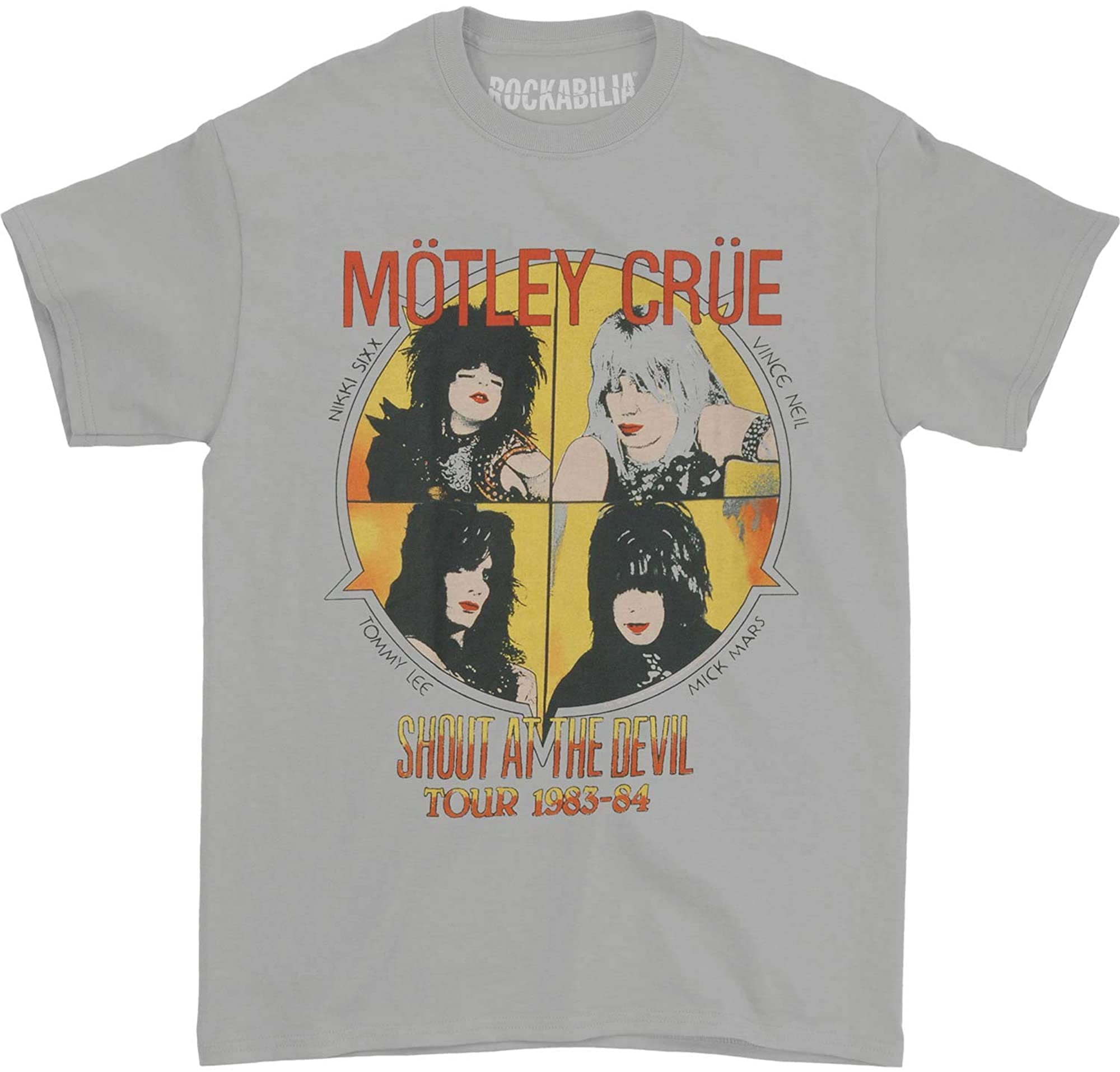 Motley Crue Mens SATD Vintage T-Shirt 