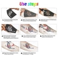 thumbnail image 3 of Juego de tatuajes con purpurina, nuevo kit de tatuaje con purpurina con 24 tubos grandes de purpurina, 125 plantillas, 2 pegamento y 5 pinceles, tatuajes temporales para niños y adolescentes, 3 of 5