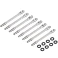 thumbnail image 1 of Uxcell 8Pcs Ejes de Dardos de Aluminio con Rosca 2BA, Accesorios de Reemplazo con Anillos de Goma para Punta de Acero, Plateado, 48mm, 1 of 5