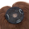 thumbnail image 3 of MY-LADY Silk Mono Base Clip in Topper 100% Remy Human Hair Extensions Women Toupee Hairpiece with Bangs for Thinning Hair, 3 of 10