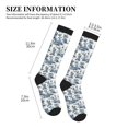 thumbnail image 2 of Lsque Vintage Floral 1 Pattern Sport Compression Socks for Men & Women 15-20 mmHg Knee High Nurse Pregnant Running Medical and Travel Athletic, 2 of 6