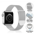 thumbnail image 2 of Metal Band Compatible with Apple Watch Bands 38mm 40mm 41mm 42mm 46mm 44mm 45mm 49mm Women Men,Adjustable Magnetic Stainless Steel Mesh Strap for iWatch Ultra/Ultra 2,Series 10 9 8 7 6 5 4 3 2 1 SE, 2 of 7
