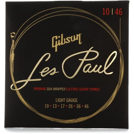 Gibson Les Paul Premium Electric Guitar Strings, Light 10-46