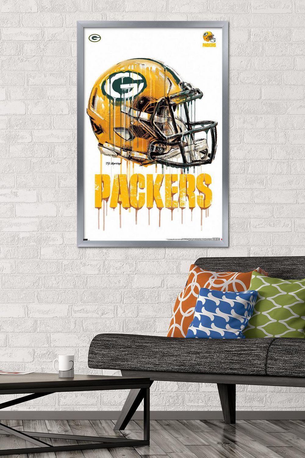 NFL Green Bay Packers - Drip Helmet 20 Wall Poster