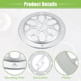 thumbnail image 4 of Unique Bargains 3' Car Speaker Grills Cover Round 3 Inch Audio Subwoofer Protector with Mounting Screws ABS Silver Tone, 4 of 8