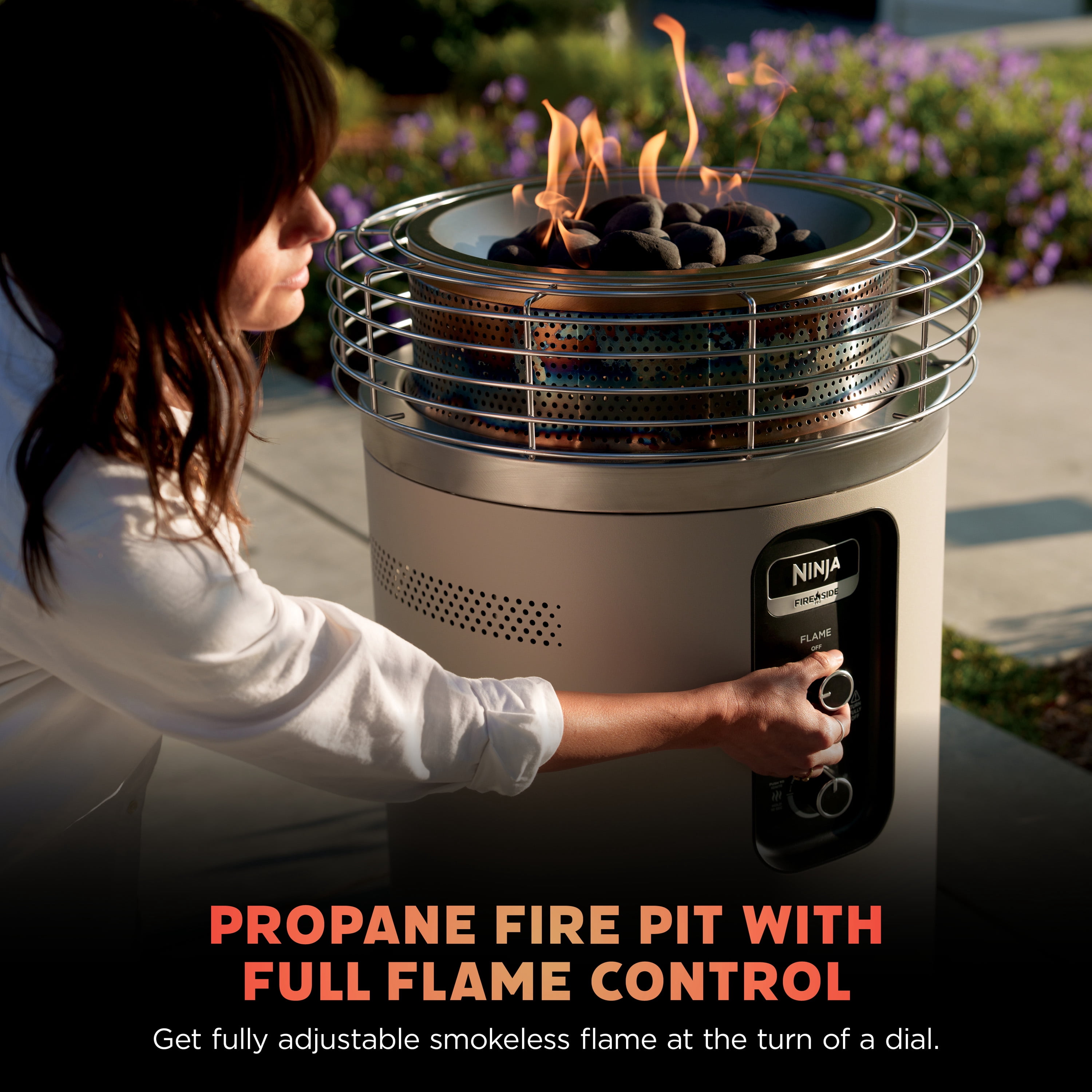 Ninja Fireside360 Outdoor Heater & Fire Pit, Stone