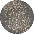 thumbnail image 1 of Art Carpet 23913 5 ft. Milan Collection Isabella Woven Round Area Rug, Gray, 1 of 1