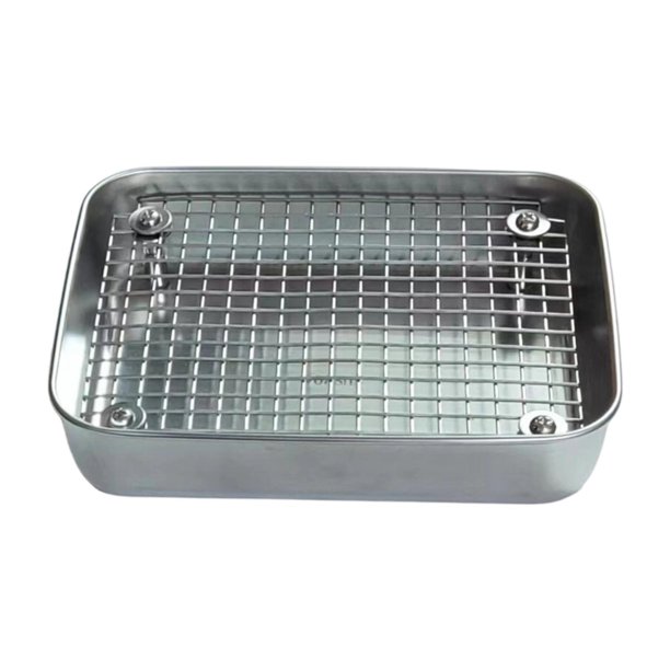 Bandeja sanitaria antideslizante para conejos, orinal para animales pequeños, accesorios para orinales, bandeja para hámsteres, hurones y conejos. Plata L