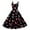 Navy, variant on Valentines Day Dresses Sleeveless A-line with Heart Print Casual Fit Flare Summer Sundress Dark Green S