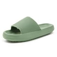 thumbnail image 1 of MIZOK Slippers for Women Men Pillow Slippers Cloud Sandals Comfy Slides Cushion Non Slip Green, 1 of 6