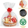 thumbnail image 3 of 20pcs Cellophane Bags 24x30 Cellophane Wrap for Gift Baskets Large Clear Gift Bags Party Favors Clear Treat Plastic Gift Packaging or Cookie Candy Goodie, 3 of 5