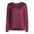 thumbnail image 3 of Secret Treasures Women's Solid Hacci Sleep Top, 3 of 5