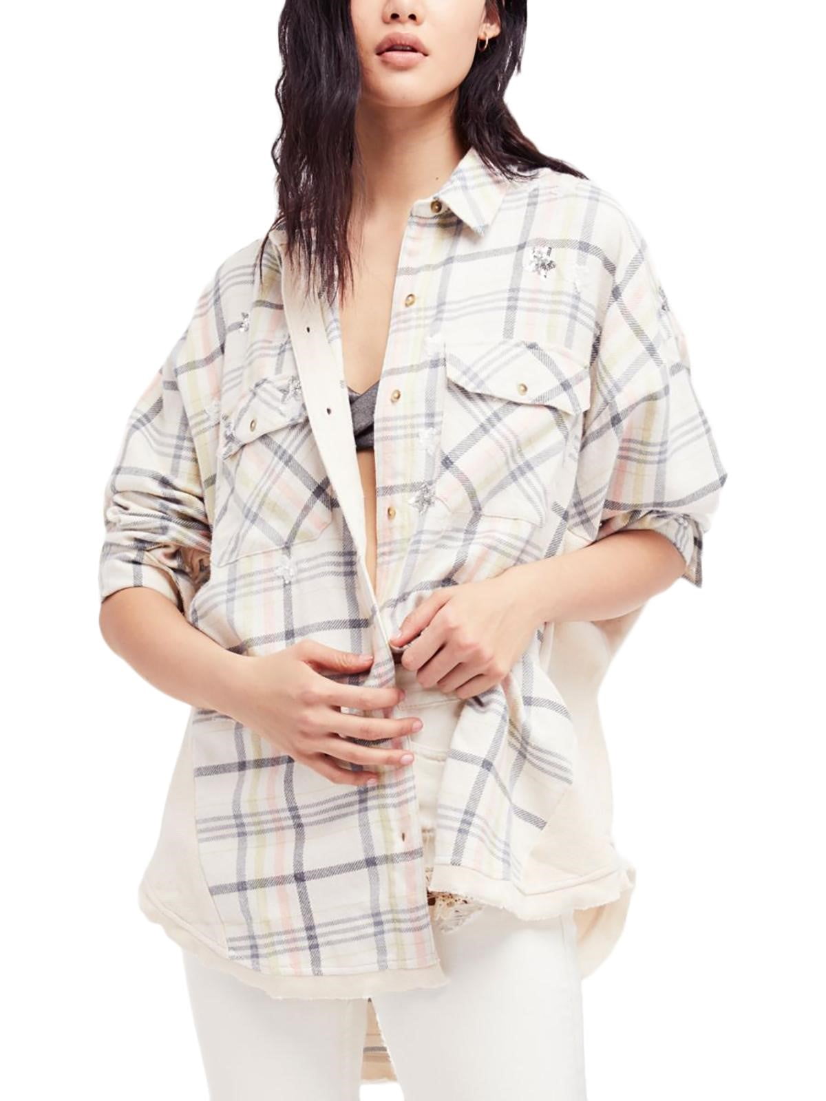 free people button up blouse