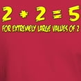 thumbnail image 3 of CafePress - 2+2 = 5 For Extremely Large Values Of 2 Shirt Dark - Men's Classic Graphic Cotton T-Shirt, 3 of 4
