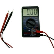 Large Screen Digital Multimeter - Volts Ohms Amps Transistor (hFE) Square Wave Output Diode & Audible Continuity Tester with Buzzer