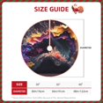 thumbnail image 2 of Xecao Explosive Fluid Splash Art Pattern Christmas Tree Skirt Round Xmas Tree Mat Base Cover for Holiday Home Decorations-30", 2 of 6