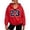 Red-1, variant on Uobin Women Zip Up Hoodie Jacket Loose Casual Long Sleeve Drawstring Hooded Sweatshirt Daily Outerwear with Pockets